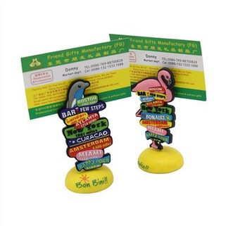 3D Tsiaj Shape Mos PVC Memo Clip Holder