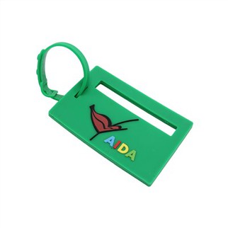 3D Soft PVC Rectangle Suitcase Tag