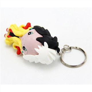 Christmas Khoom plig 3D Mos PVC Rubber Keychain