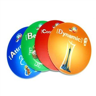 Custom Printing Mos PVC Round Cup Coaster