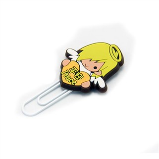 Novelty 3D PVC Anime Figurine PVC Ntawv Clips