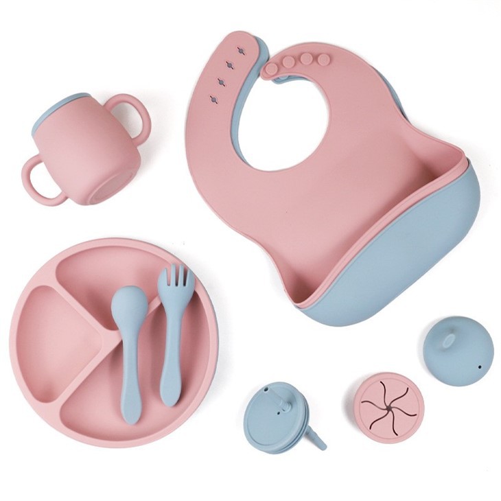 Baby Silicone Bib Set
